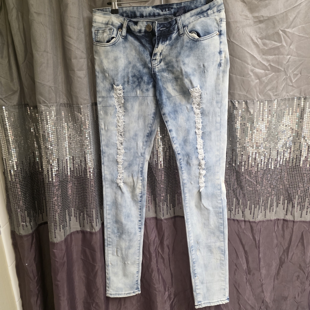 VIP Light Blue Distressed Jeans Jeggings